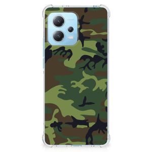 Xiaomi Redmi Note 12 5G Doorzichtige Silicone Hoesje Army Dark