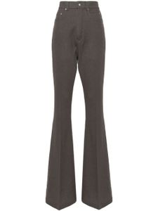 Rick Owens pantalon plissé à taille haute - Marron