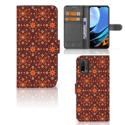 Xiaomi Redmi 9T | Poco M3 | Telefoon Hoesje | Batik Brown