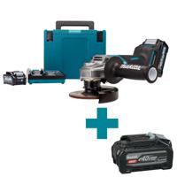 Makita GA013GM201 Accu haakse slijper 125mm XGT 40V Max 4.0Ah in Mbox