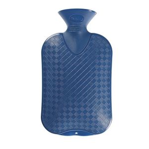 Warmte kruik blauwe ruit/ribbel 2 liter   -