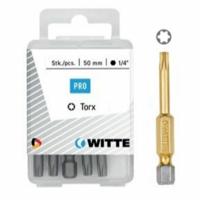Set van tips WITTE TX Torx 5 Stuks