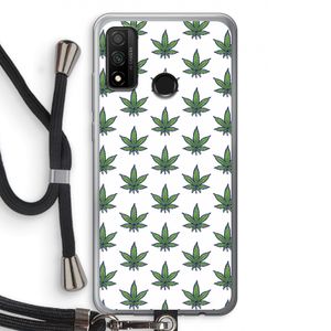 Weed: Huawei P Smart (2020) Transparant Hoesje met koord