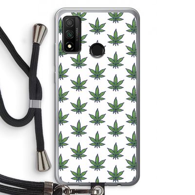 Weed: Huawei P Smart (2020) Transparant Hoesje met koord