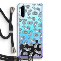 Poezen: Huawei P30 Transparant Hoesje met koord