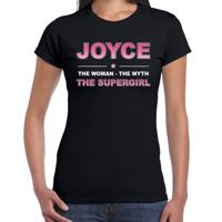 Joyce Voornaam cadeau - The Woman, The myth the legend - zwart - voor dames - verjaardag