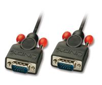 LINDY 31443 VGA-kabel VGA Aansluitkabel VGA-stekker 15-polig, VGA-stekker 15-polig 5.00 m Zwart