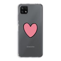 Hartje: Samsung Galaxy A22 5G Transparant Hoesje