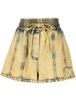 3.1 Phillip Lim short en jean à effet délavé - Jaune