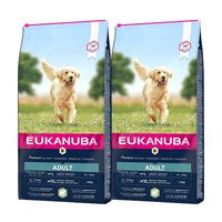 Eukanuba Adult Large Breed lam & rijst hondenvoer 2 x 12 kg - thumbnail