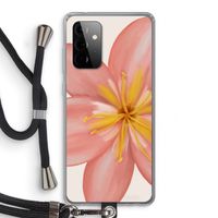Pink Ellila Flower: Samsung Galaxy A72 5G Transparant Hoesje met koord
