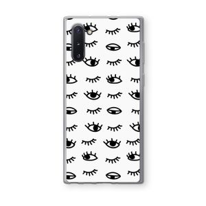 Eye pattern #2: Samsung Galaxy Note 10 Transparant Hoesje