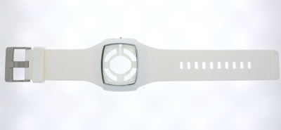 Horlogeband (Band + Kastcombinatie) Diesel DZ1321 Kunststof/Plastic Wit 35mm