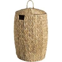 Mand met deksel Jaap - naturel - 60xØ42 cm - Leen Bakker Mand met deksel Jaap - naturel - 60xØ42 cm - Leen Bakker