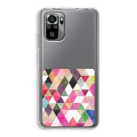 Gekleurde driehoekjes: Xiaomi Redmi Note 10S Transparant Hoesje