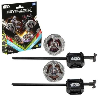 Beyblade X en Star Wars, samenwerking met The Mandalorian 3-60F vs. Moff Gideon 3-80N, multiverpakking