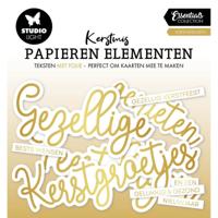 Studio Light • essentials paper elements golden kerstwensen