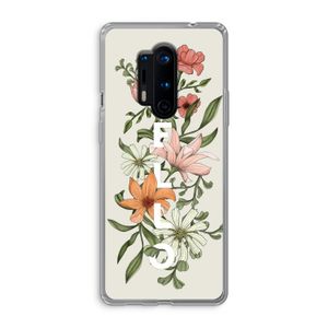 Hello bloemen: OnePlus 8 Pro Transparant Hoesje