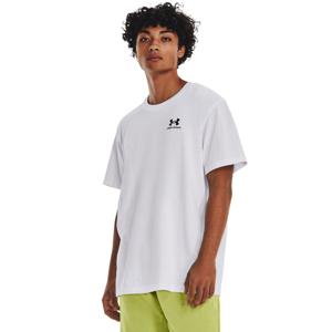 Under Armour Heavyweight T-Shirt Logo Wit Zwart