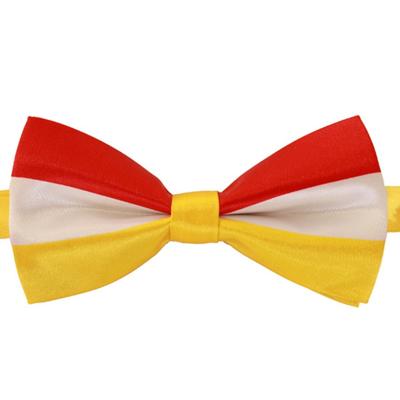 Carnaval verkleed strikje - Oeteldonk - rood/geel/wit - Den Bosch - clipsluiting Carnaval verkleed strikje - Oeteldonk - rood/geel/wit - Den Bosch - clipsluiting