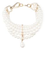 Atu Body Couture collier ras-de-cou serti de perles - Blanc