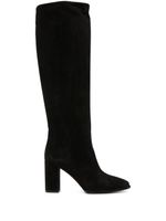 Le Silla bottes Elsa 85 mm en daim - Noir