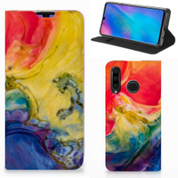 Bookcase Huawei P30 Lite New Edition Watercolor Dark - thumbnail