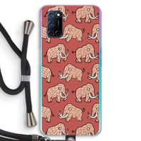 Mammoet: Oppo A72 Transparant Hoesje met koord