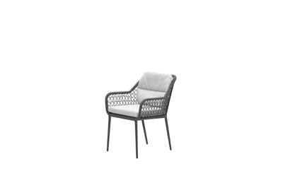 Toledo dining tuinstoel rope dark grey