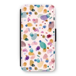Terrazzo Memphis Pink: iPhone 12 Pro Flip Hoesje