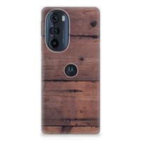 Motorola Edge 30 Pro | Bumper Hoesje | Old Wood