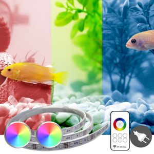 2 x RGB led strip - 10 t/m 50 cm complete set