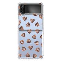 TPU bumper voor Samsung Galaxy Z Flip 4 Poep Emojis