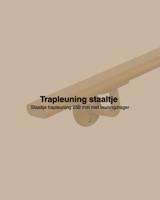 Staaltje trapleuning ovaal goud