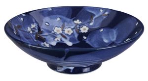 Blauw/Witte Moribachi Kom - Blue Sakura - 24x8cm 1400ml