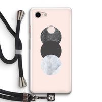Marmeren cirkels: Pixel 3 Transparant Hoesje met koord
