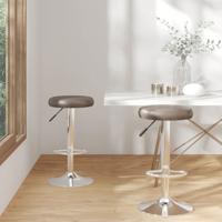 Barstoelen 2 st kunstleer bruin Barstoelen 2 st kunstleer bruin
