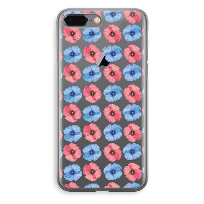 Klaproosjes: iPhone 8 Plus Transparant Hoesje