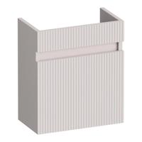 Brauer Joy Wavy Fonteinkast - 40 cm - met 1 Deur Greeploos Rechtsdraaiend - Mat Zand