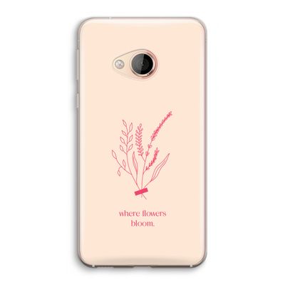 Where flowers bloom: HTC U Play Transparant Hoesje