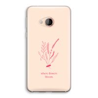 Where flowers bloom: HTC U Play Transparant Hoesje