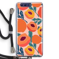 Perzik: Honor 9 Transparant Hoesje met koord