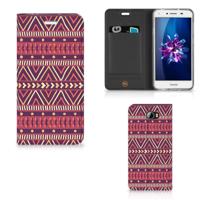 Huawei Y5 2 | Y6 Compact | Hoesje met Magneet | Aztec Paars