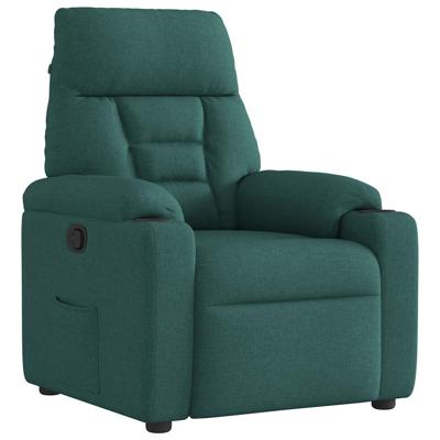 Fauteuil verstelbaar stof donkergroen