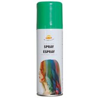 Carnaval verkleed haar verf/spray - groen - spuitbus - 125 ml