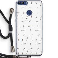 Hipster stripes: Huawei P Smart (2018) Transparant Hoesje met koord