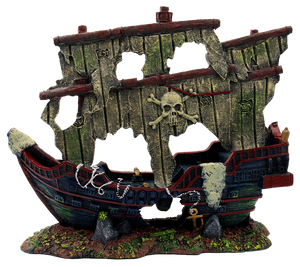 Superfish Scheepswrak XXL - Piratenschip Aquarium Decoratie 70x56cm, Non-toxic