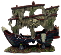 Superfish Scheepswrak XXL - Piratenschip Aquarium Decoratie 70x56cm, Non-toxic