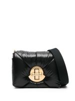 Moncler mini sac à bandoulière en cuir - Noir