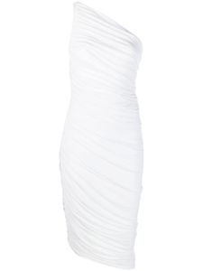 Norma Kamali one-shoulder draped dress - Blanc